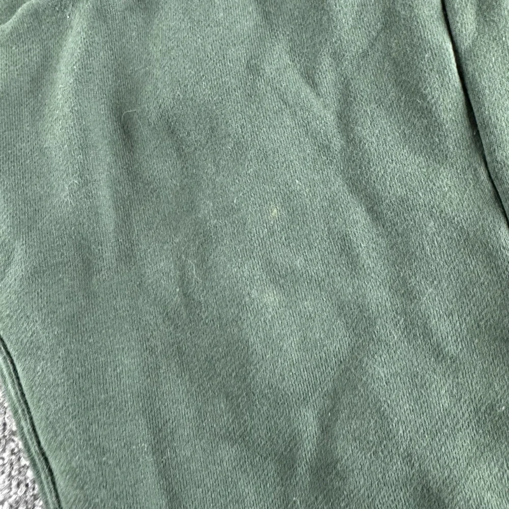 Lululemon Sweatpants Mens M Green Fleece Joggers Elastic Waist LWSG105 Logo